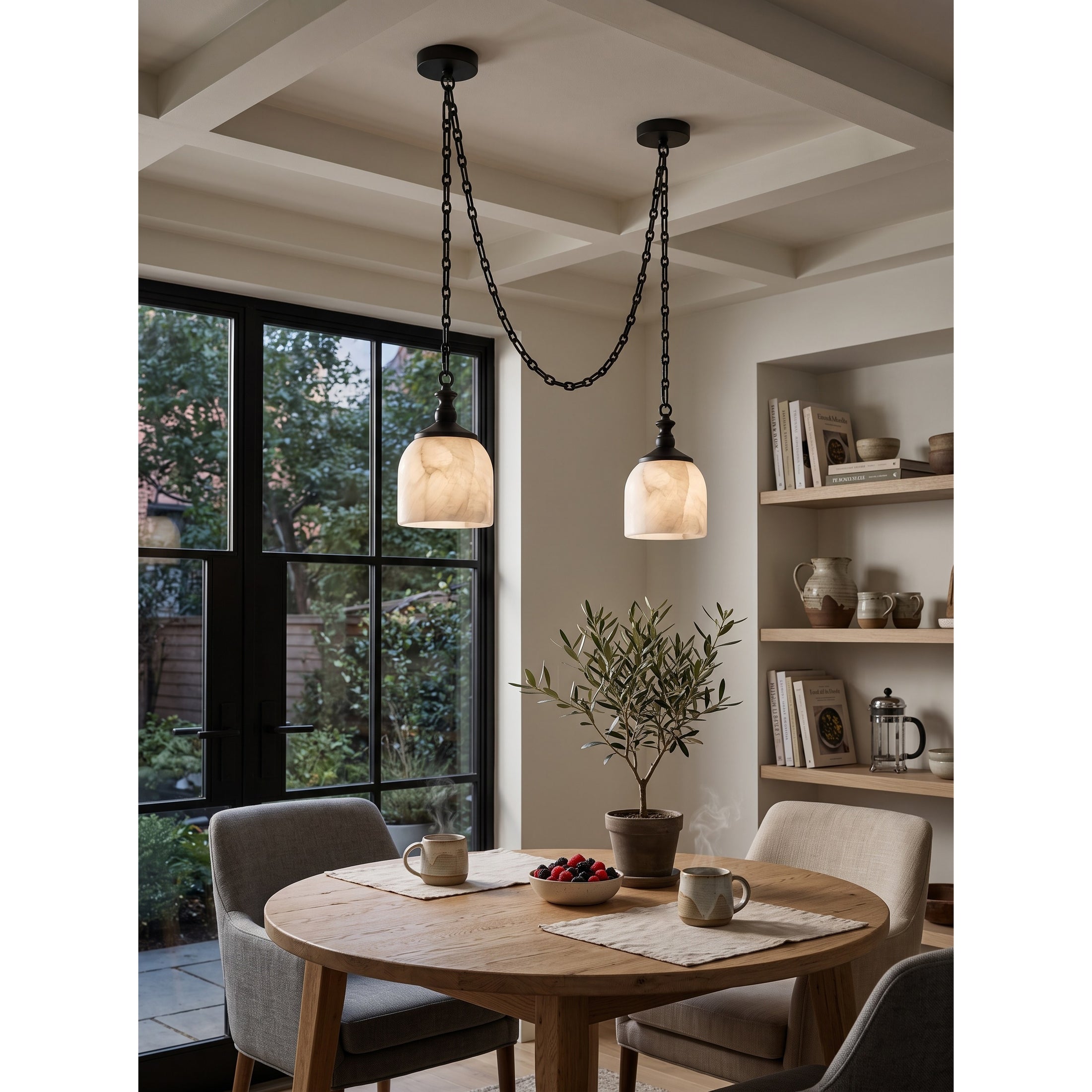Chart Chain Alabaster Chandelier