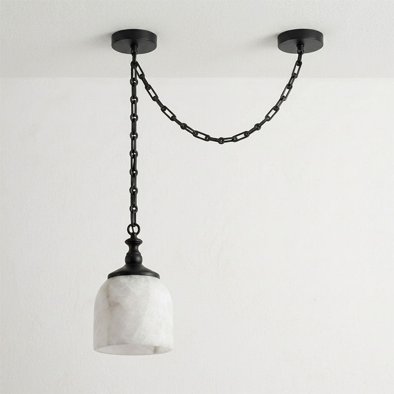 Chart Chain Alabaster Chandelier