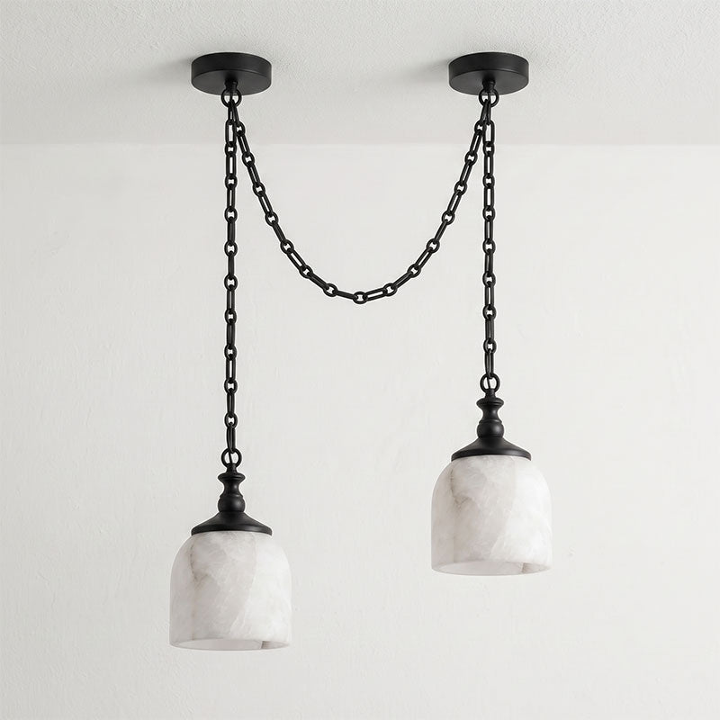 Chart Chain Alabaster Chandelier