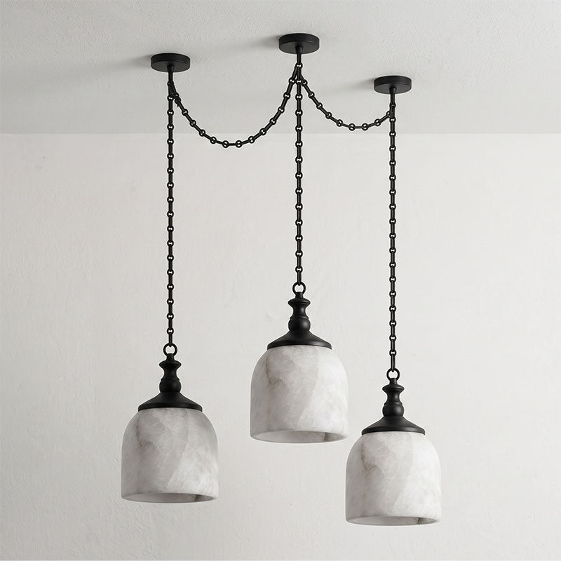Chart Chain Alabaster Chandelier