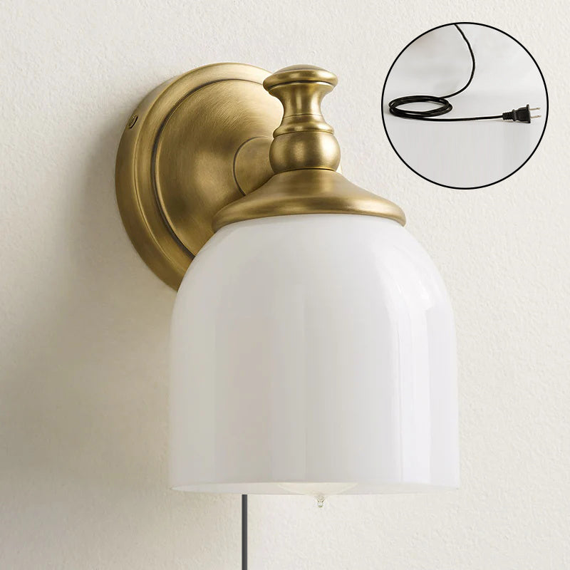 Chart Glass Plug-in Wall Sconce