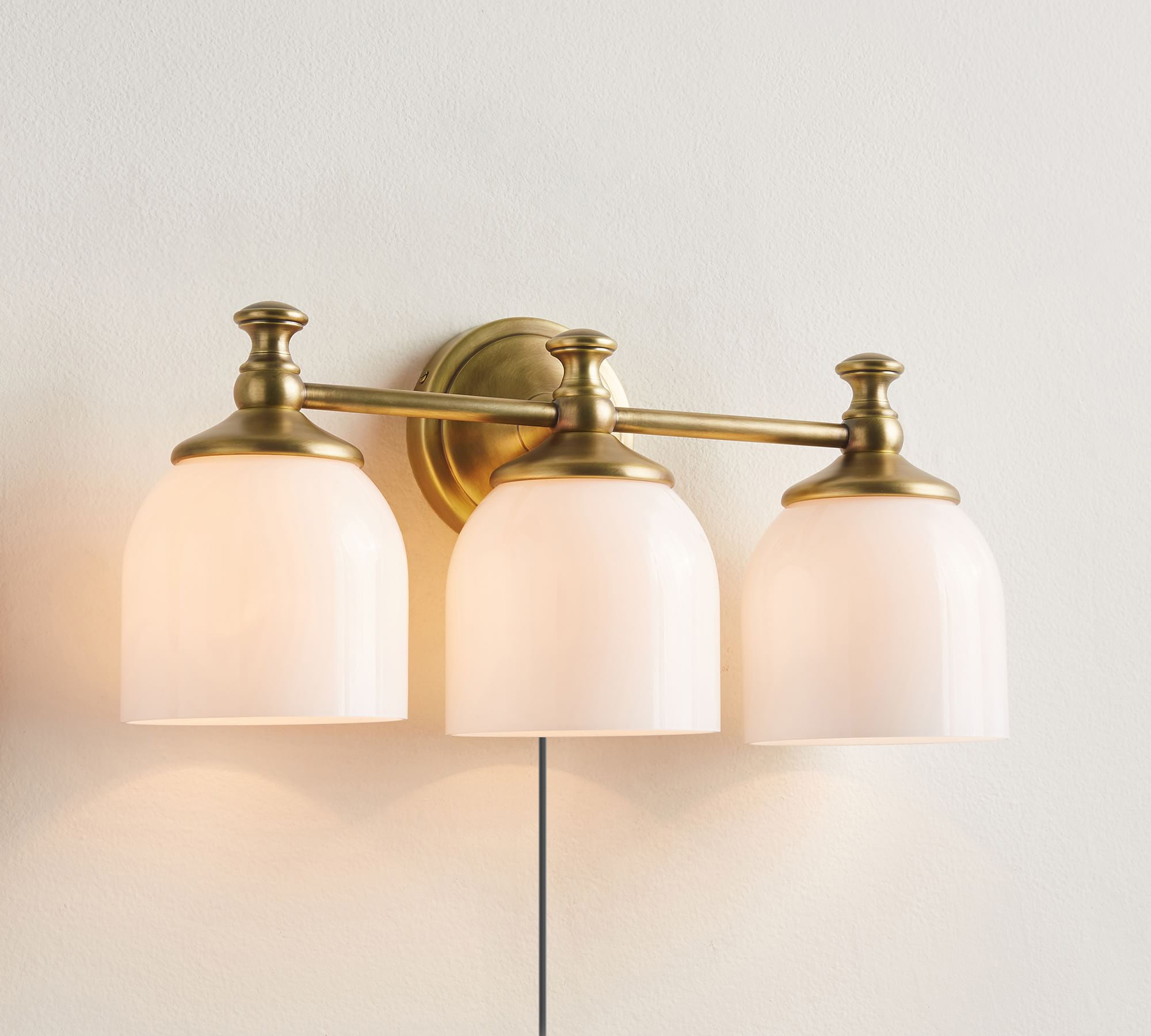 Chart Glass Plug-in Wall Sconce