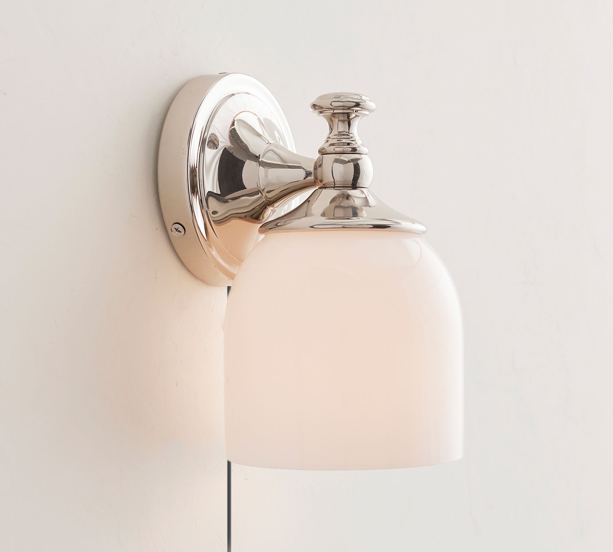 Chart Glass Plug-in Wall Sconce