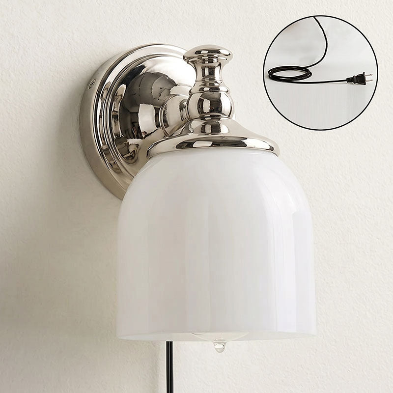 Chart Glass Plug-in Wall Sconce
