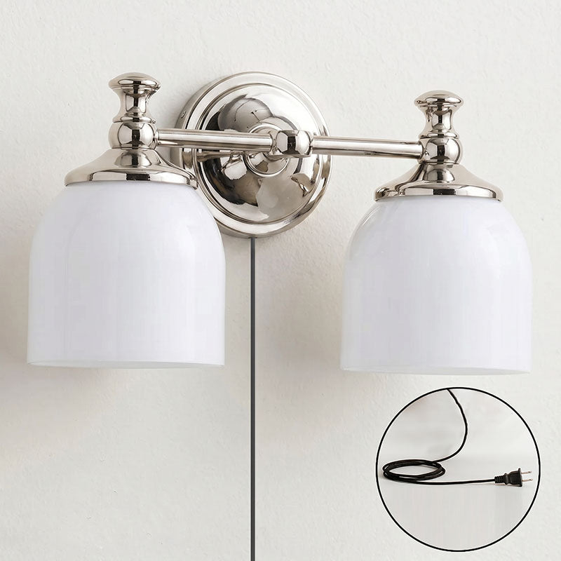 Chart Glass Plug-in Wall Sconce