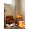Load image into Gallery viewer, Checkerboard Alabaster Table Lamp
