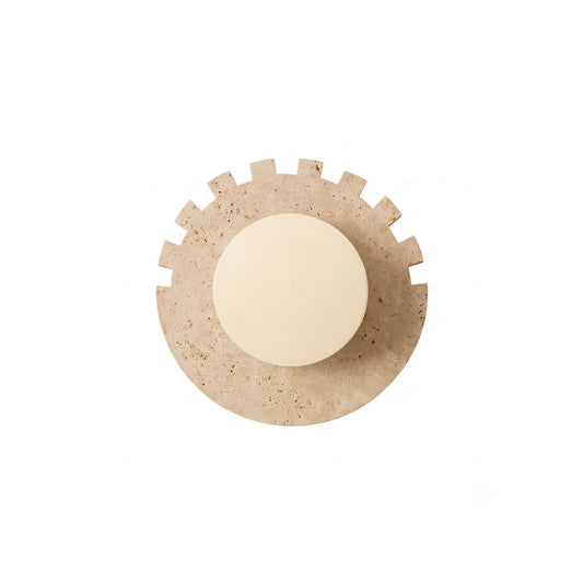 Checkered Disc Wall Sconce