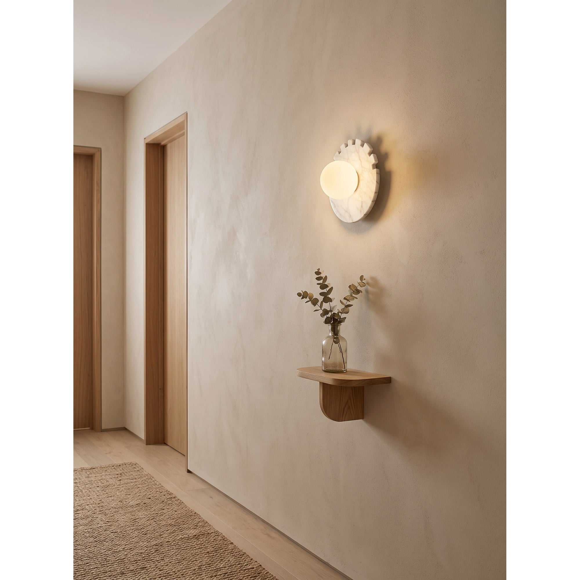 Checkered Disc Wall Sconce