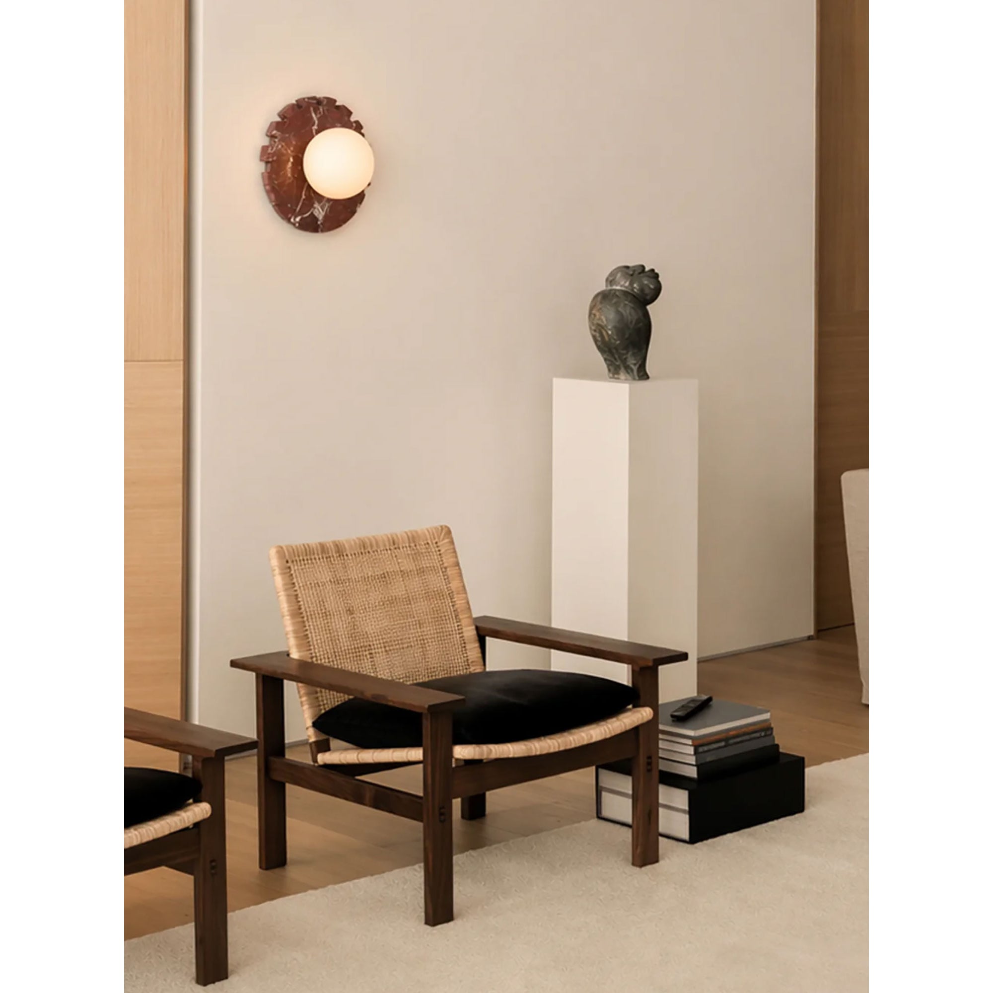 Checkered Disc Wall Sconce
