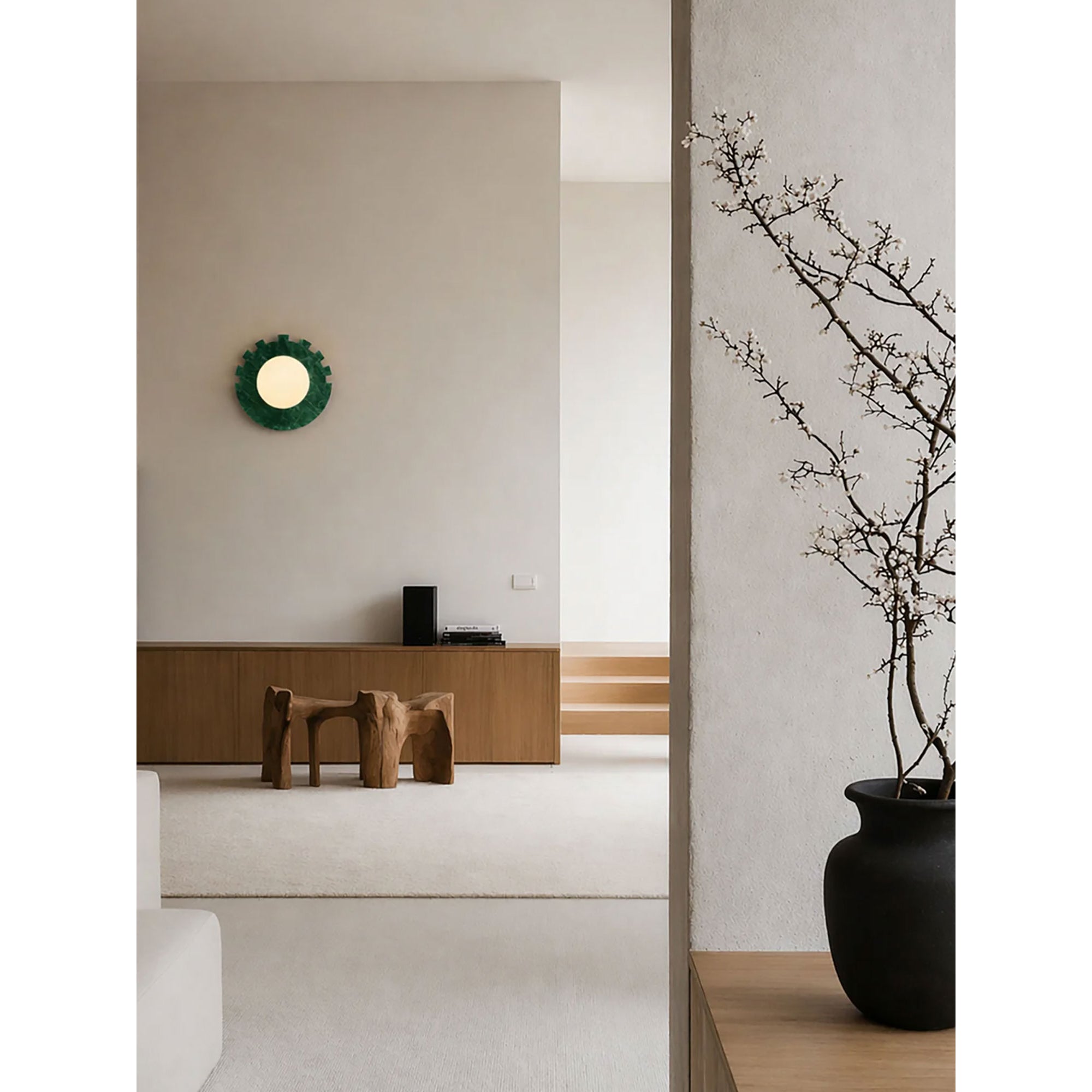 Checkered Disc Wall Sconce