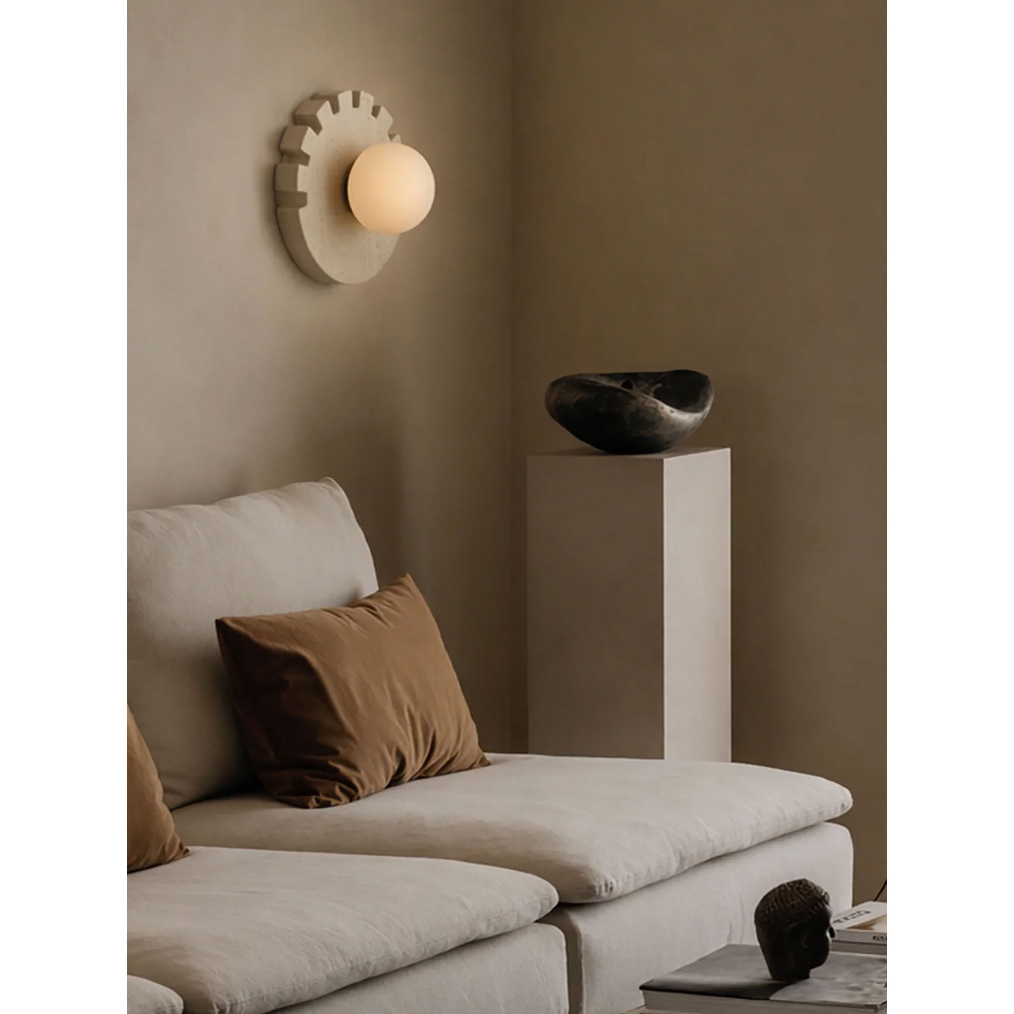 Checkered Disc Wall Sconce