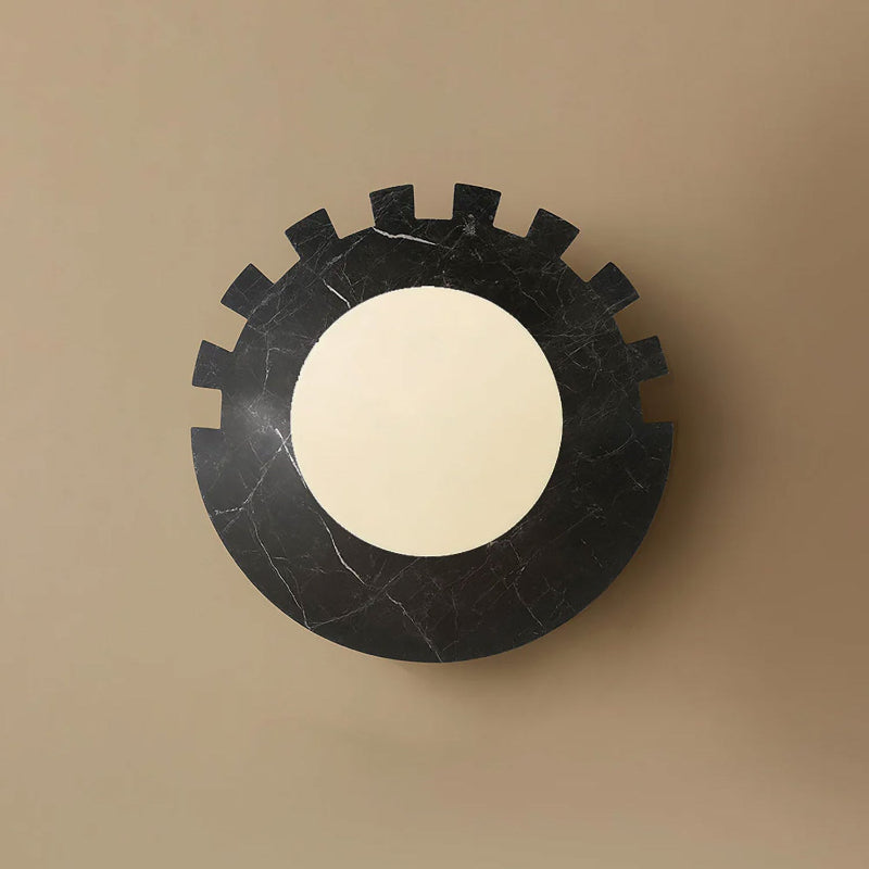 Checkered Disc Wall Sconce