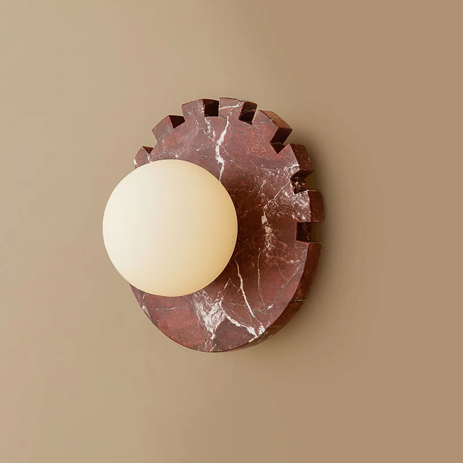 Checkered Disc Wall Sconce