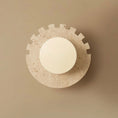 Load image into Gallery viewer, Checkered Disc Wall Sconce
