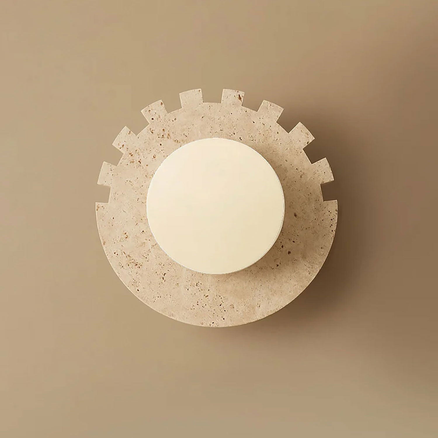 Checkered Disc Wall Sconce