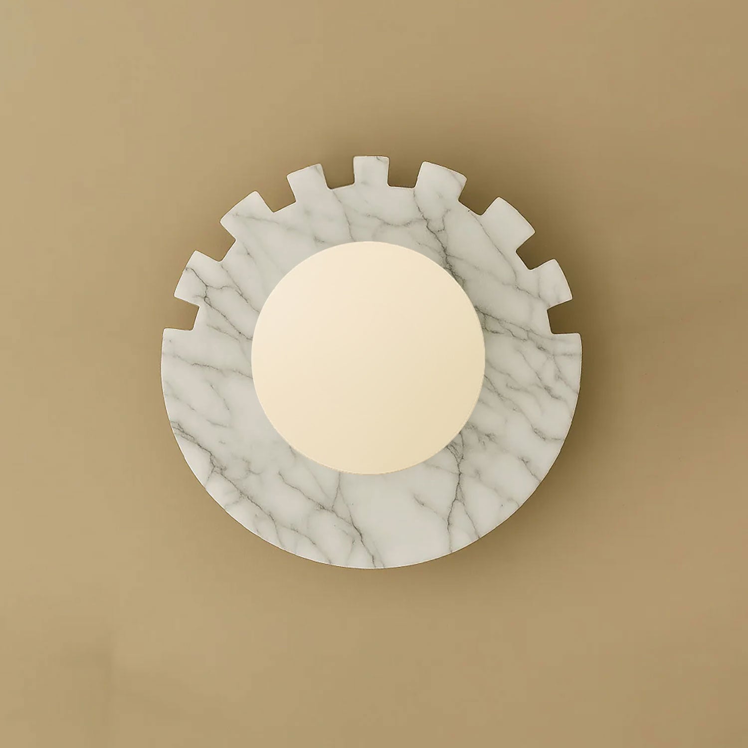 Checkered Disc Wall Sconce