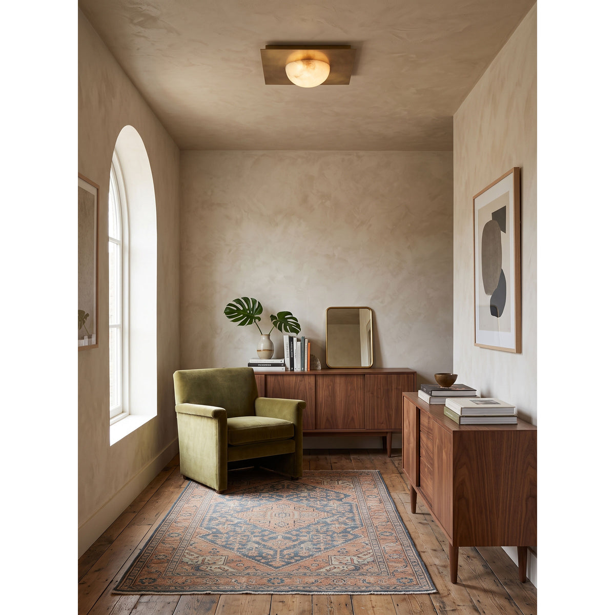 Chelsea Alabaster Flush Mount Ceiling Light