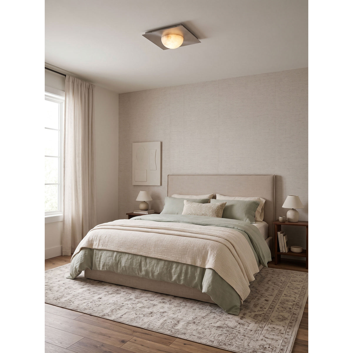 Chelsea Alabaster Flush Mount Ceiling Light