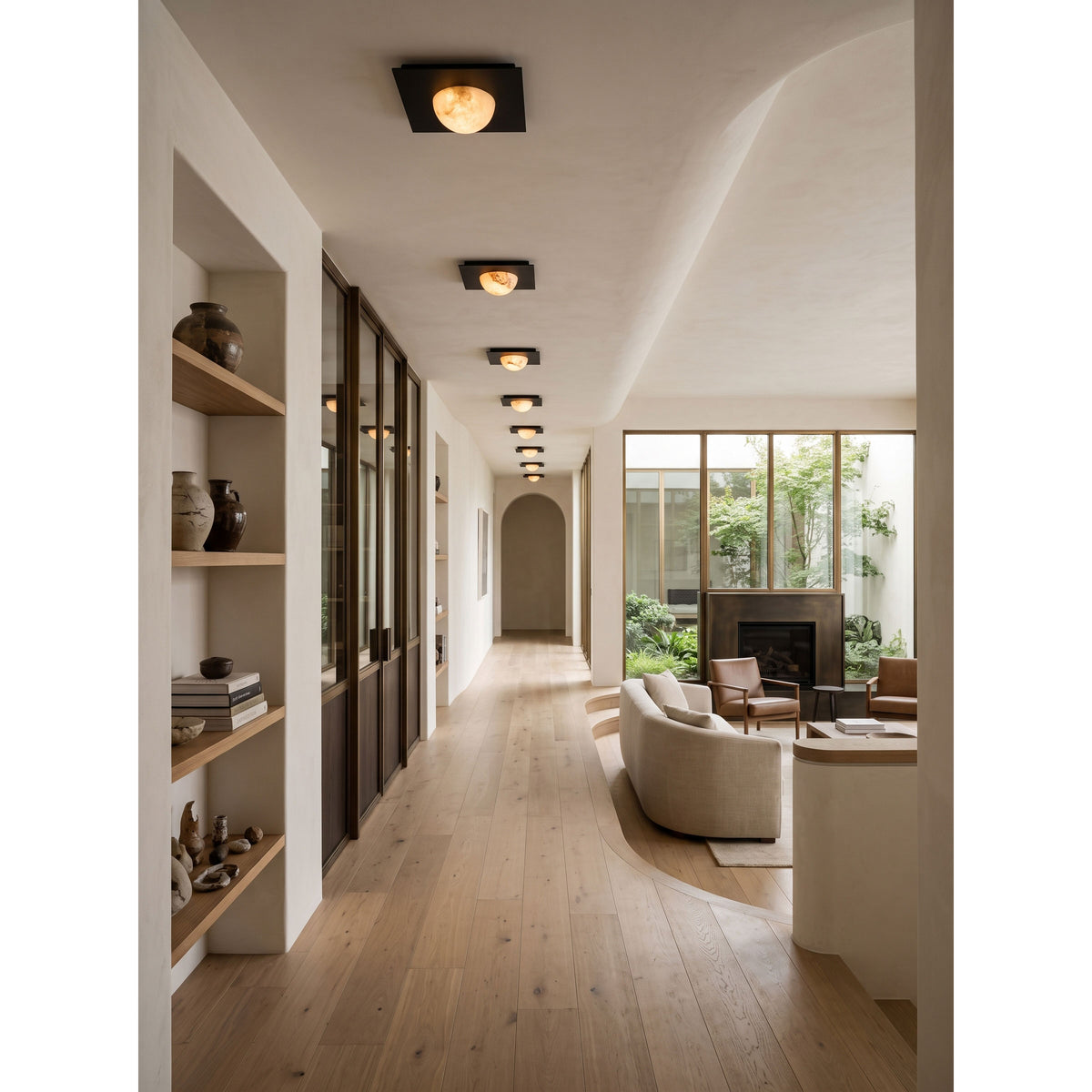Chelsea Alabaster Flush Mount Ceiling Light