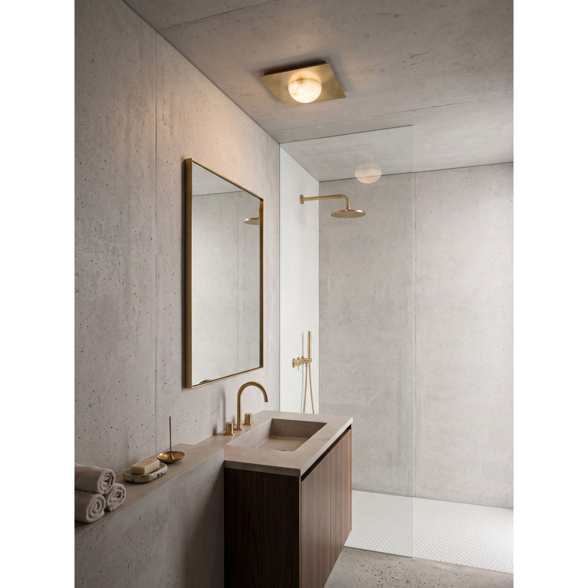 Chelsea Alabaster Flush Mount Ceiling Light