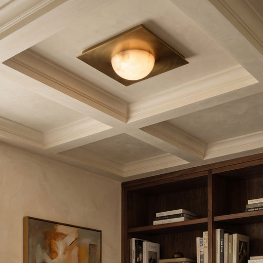 Chelsea Alabaster Flush Mount Ceiling Light