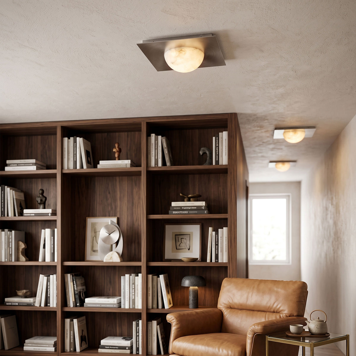 Chelsea Alabaster Flush Mount Ceiling Light