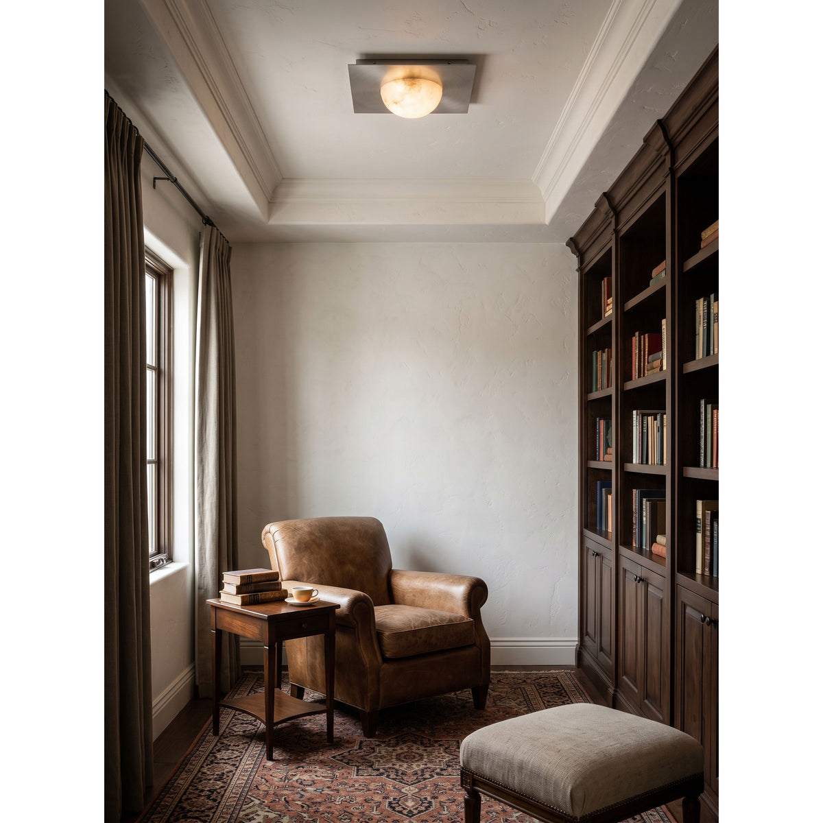 Chelsea Alabaster Flush Mount Ceiling Light