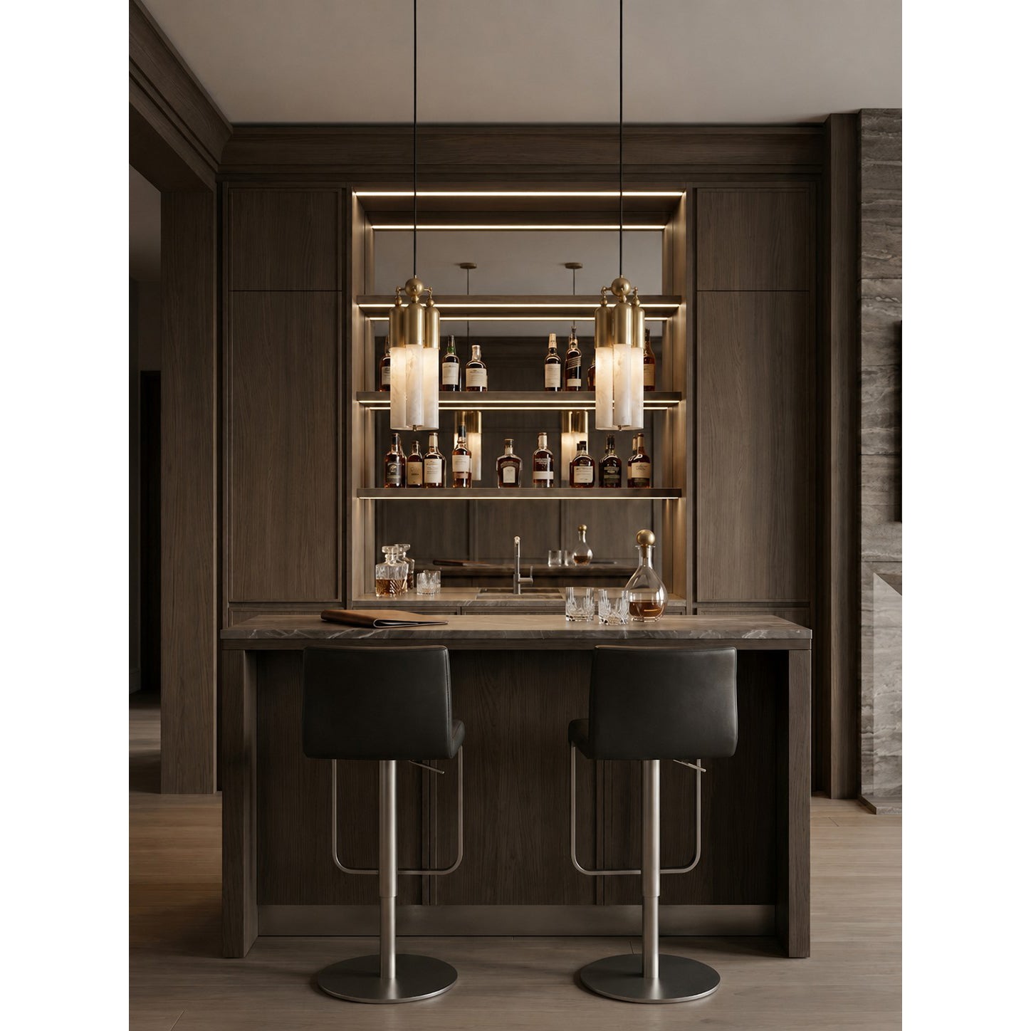 Chrishell Alabaster Pendant Lamp