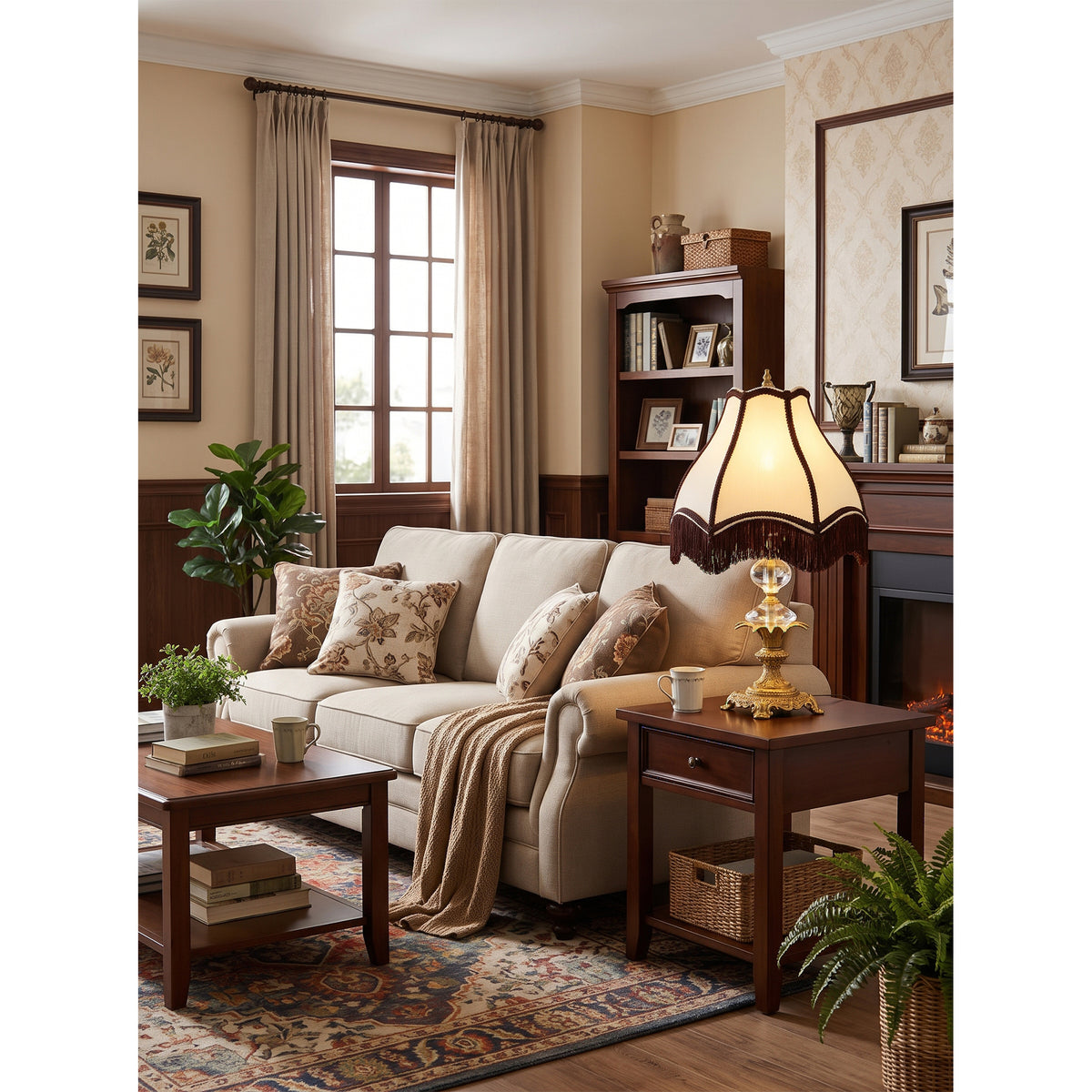 Clarendon Fringed Table Lamp