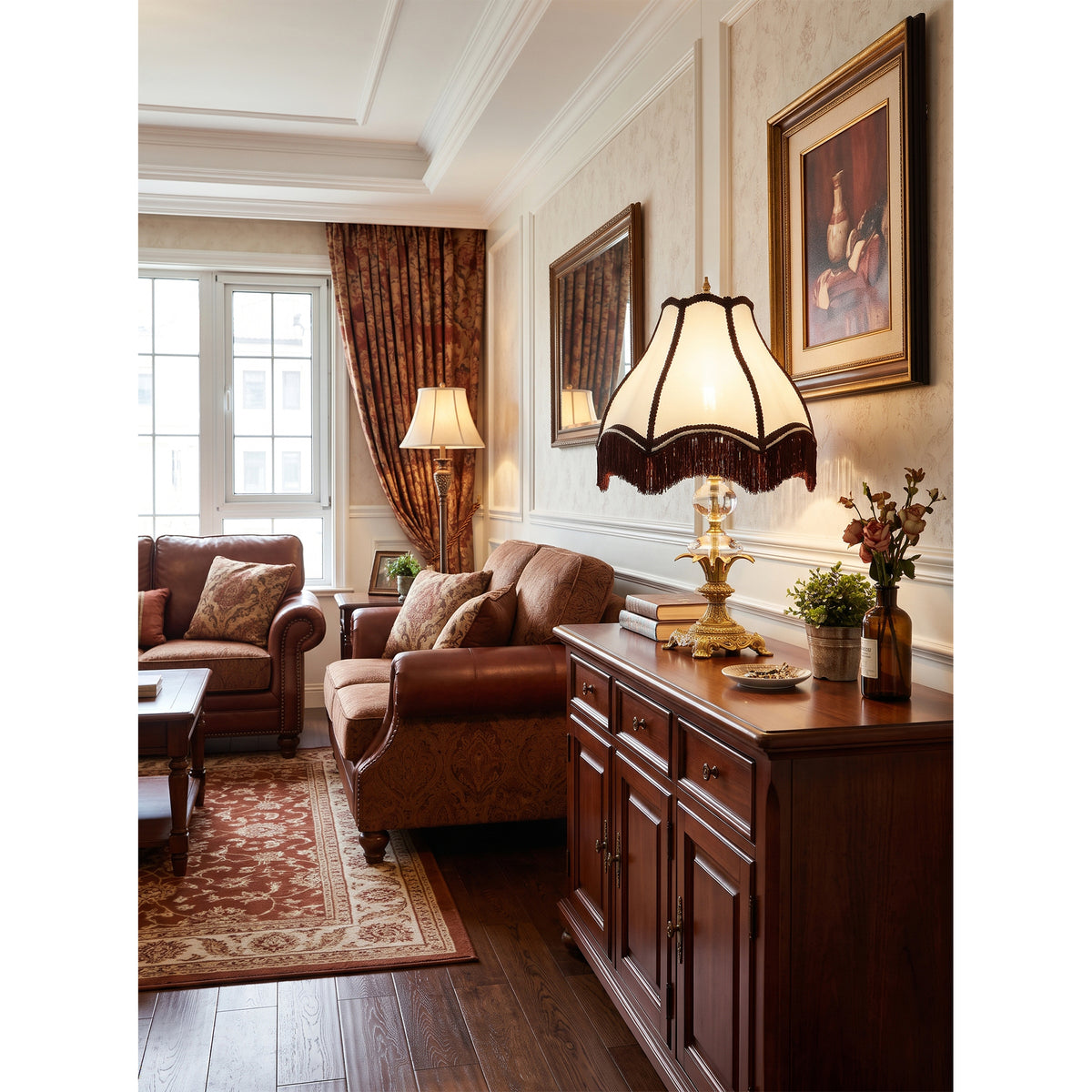 Clarendon Fringed Table Lamp