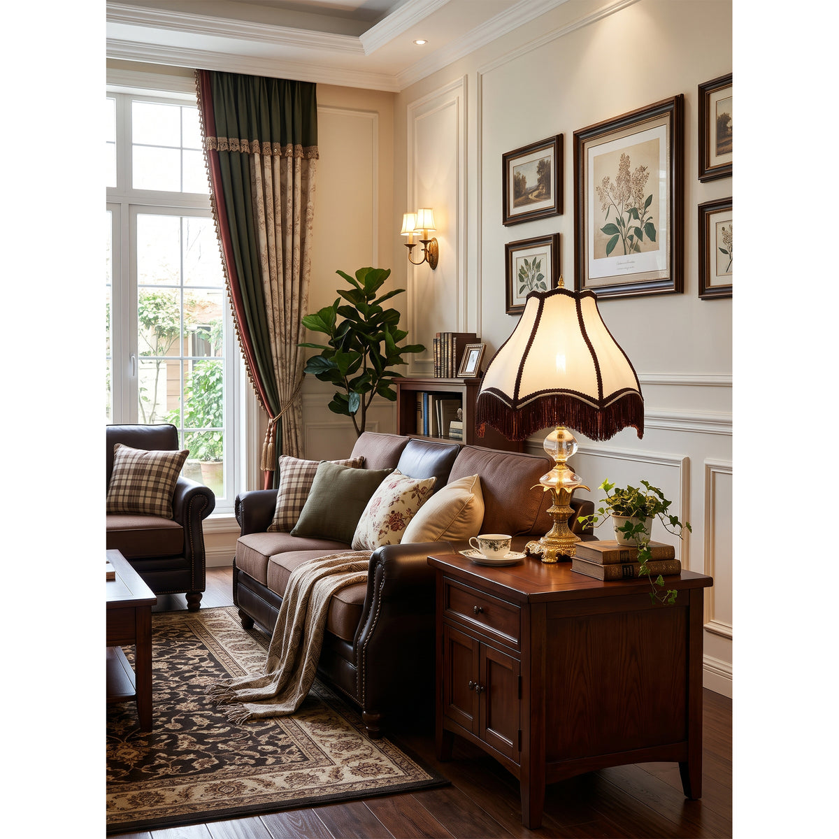 Clarendon Fringed Table Lamp