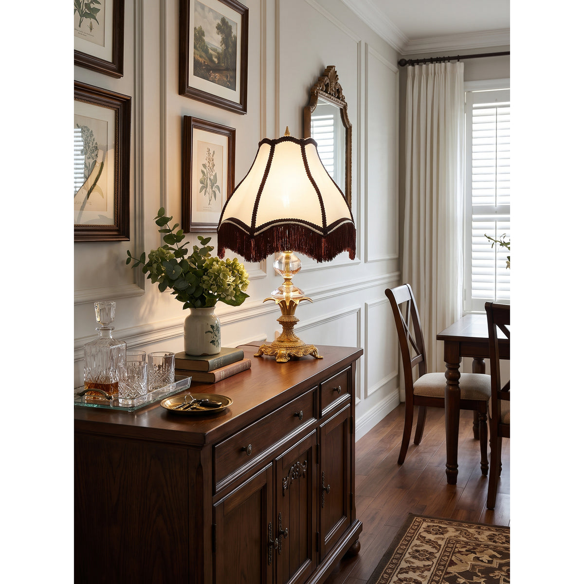 Clarendon Fringed Table Lamp