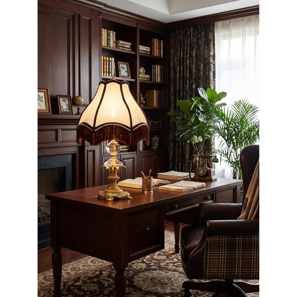 Clarendon Fringed Table Lamp