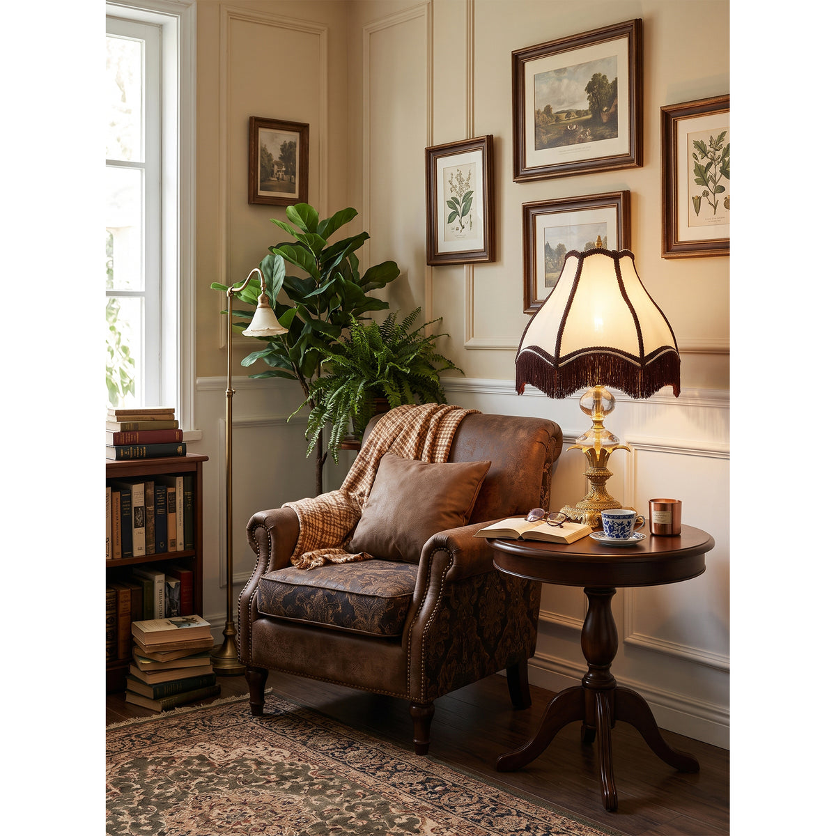 Clarendon Fringed Table Lamp