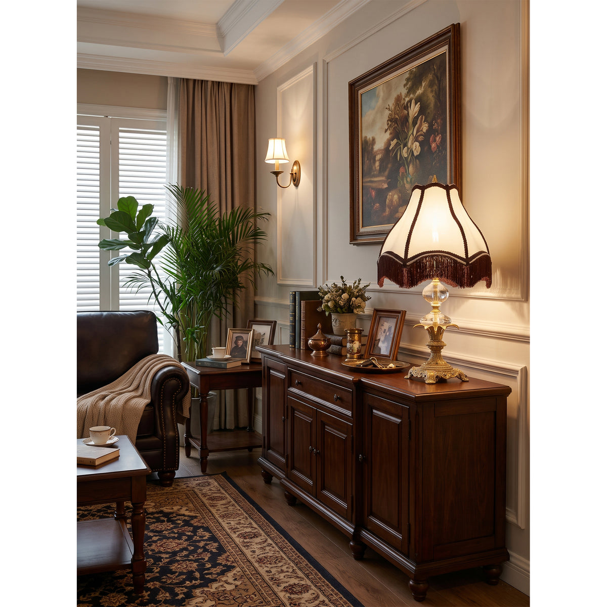 Clarendon Fringed Table Lamp