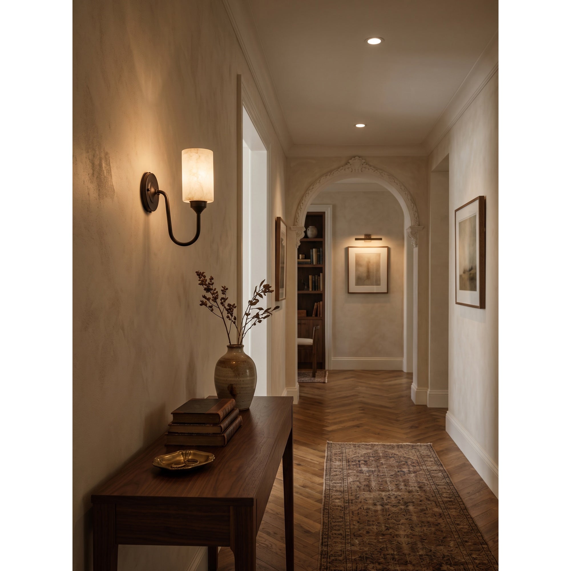 Clyde Alabaster Wall Sconce