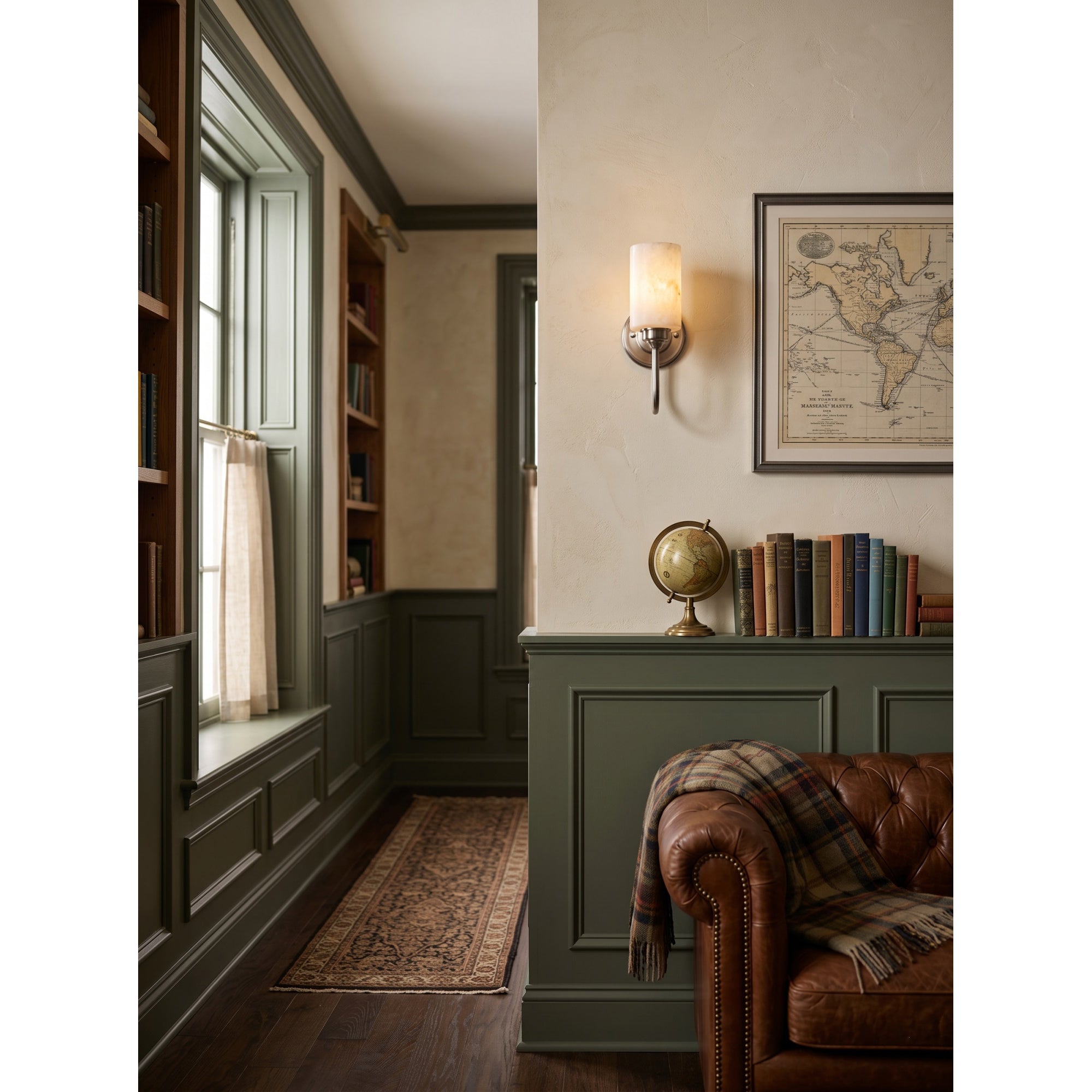 Clyde Alabaster Wall Sconce