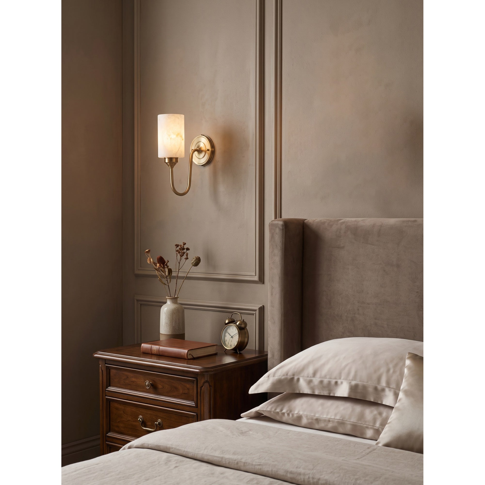 Clyde Alabaster Wall Sconce