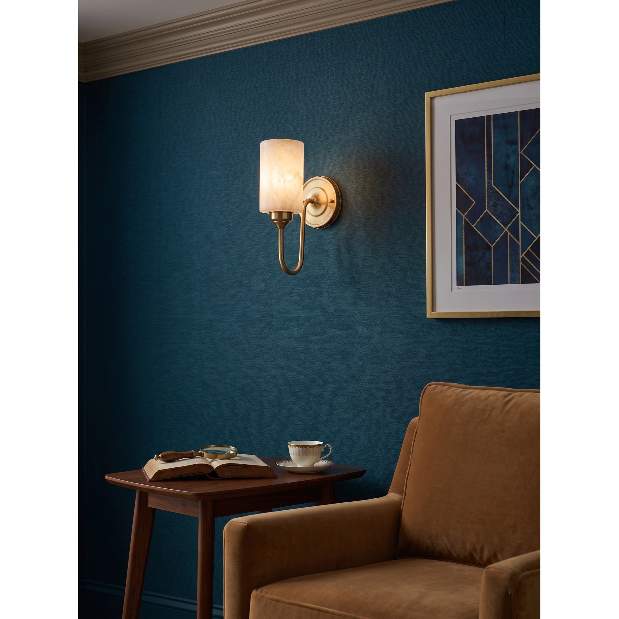 Clyde Alabaster Wall Sconce