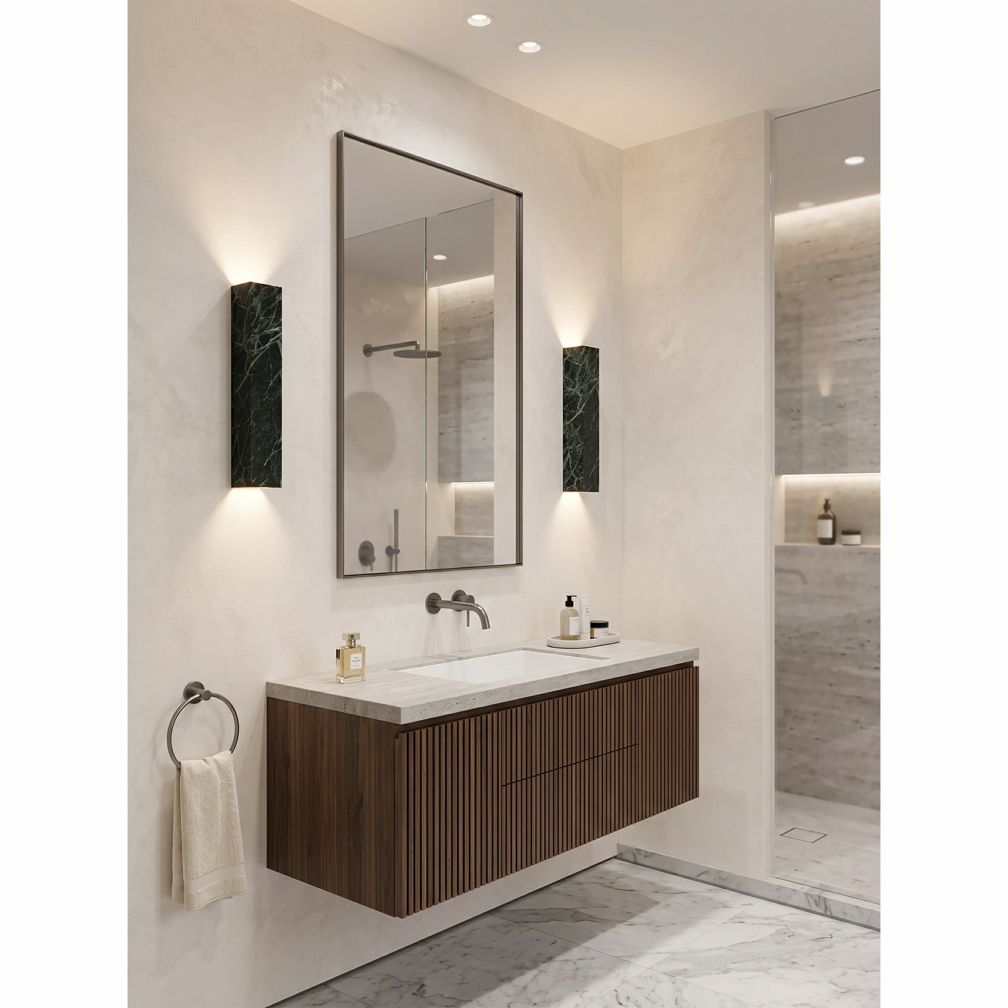 Corvessa Marble Wall Sconce