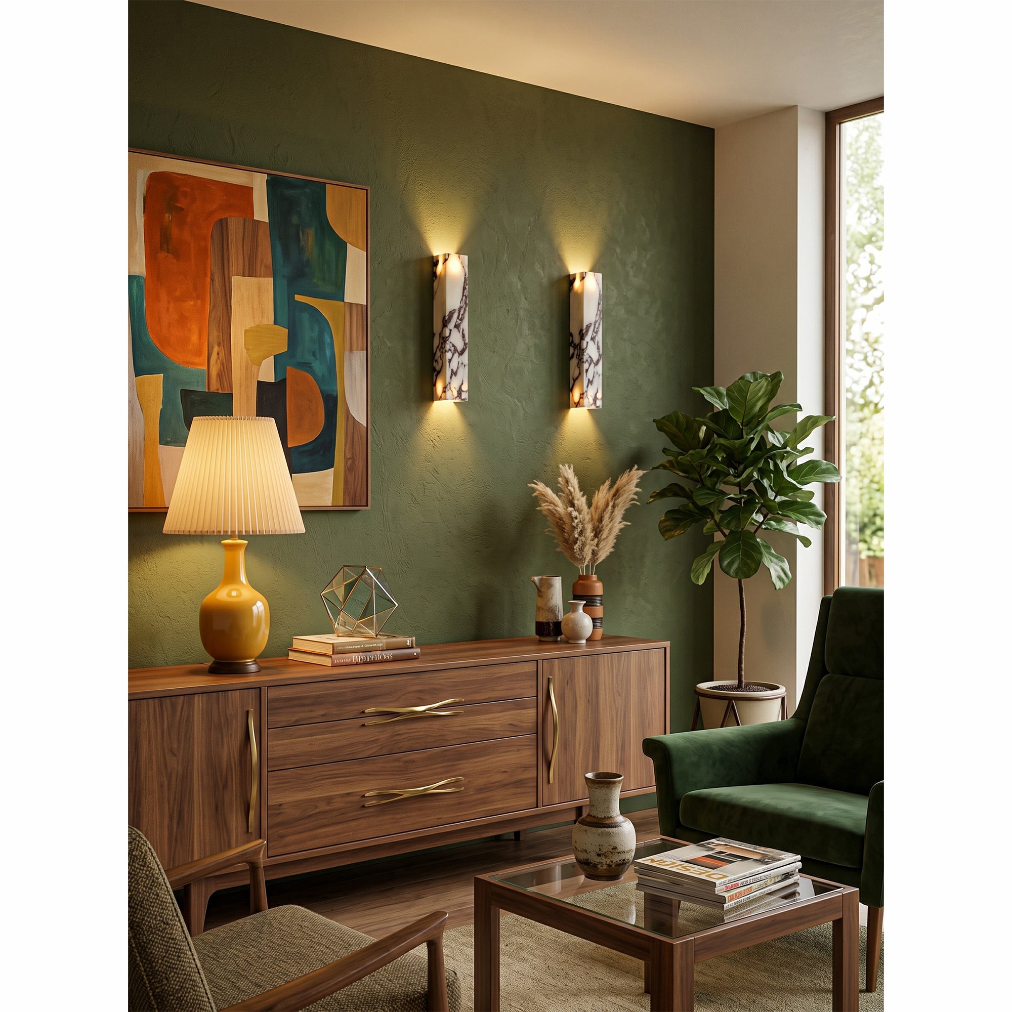 Corvessa Marble Wall Sconce