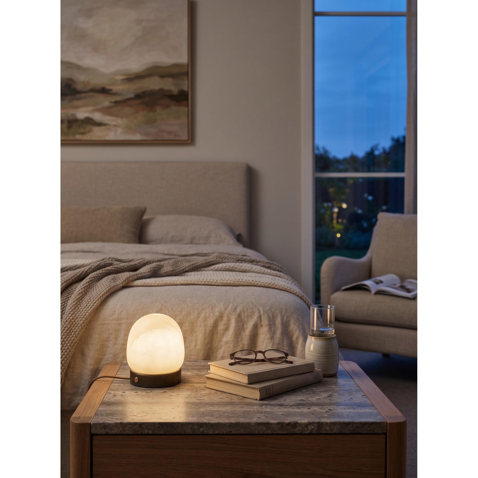 Cosmo Glow Alabaster Table Lamp
