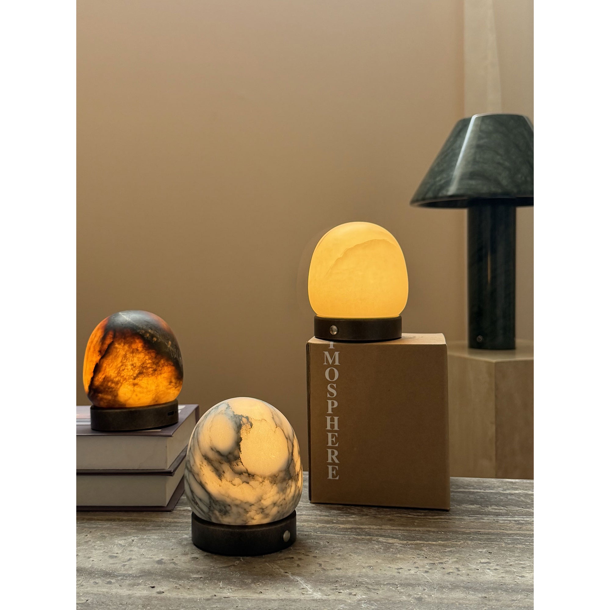 Cosmo Glow Alabaster Table Lamp
