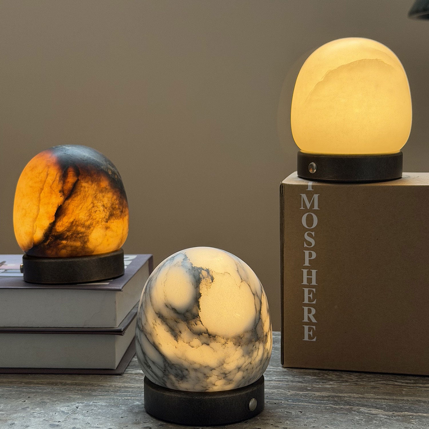 Cosmo Glow Alabaster Table Lamp
