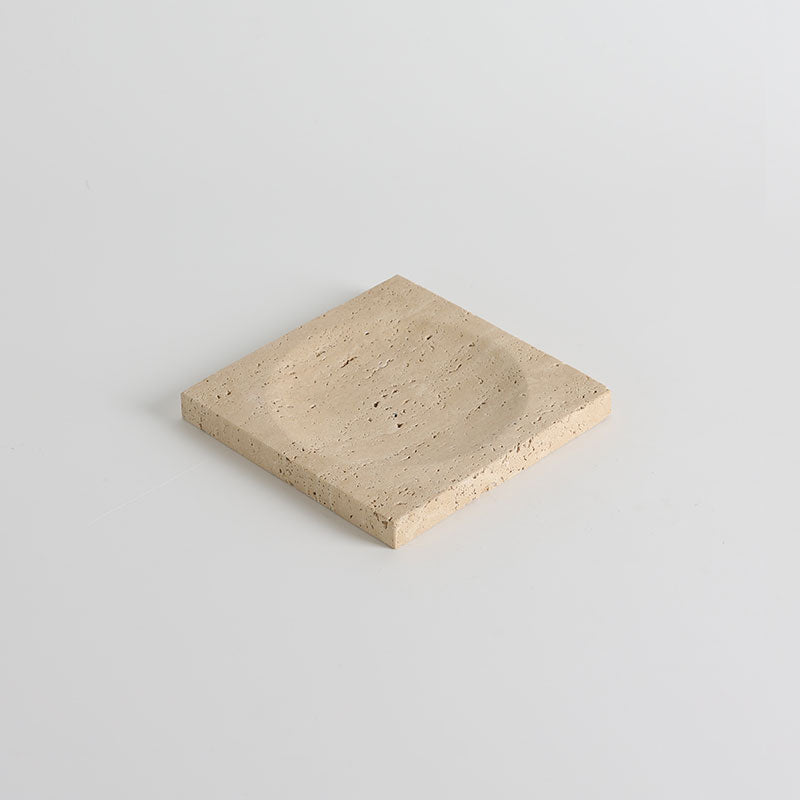 Crater Travertine Tray