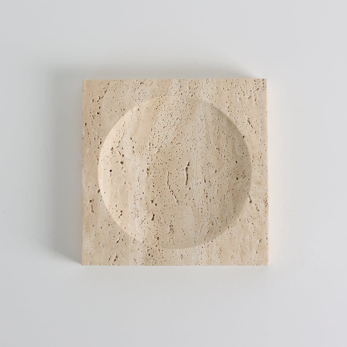 Crater Travertine Tray