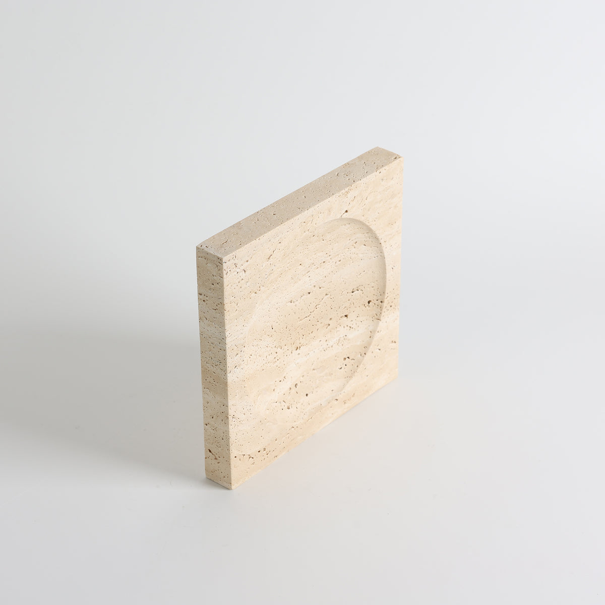 Crater Travertine Tray