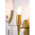 Load image into Gallery viewer, Crescent Cradle Alabaster Plug-in Wall Sconce
