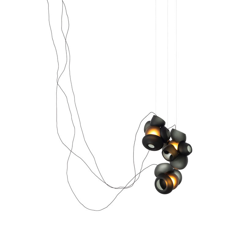 Cumulus Sculptural Glass Cluster Chandelier