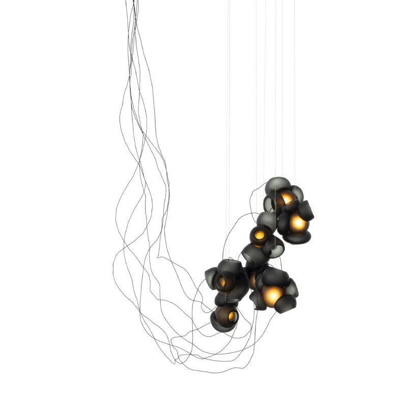 Cumulus Sculptural Glass Cluster Chandelier